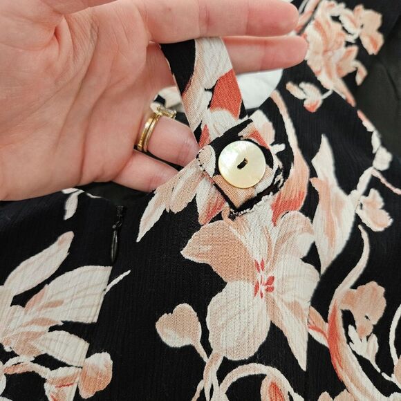 CDC VTG Sz S‎ 90's Pink Floral Crossback Romantic Layered Fairycore Mini Dress - Picture 5 of 11